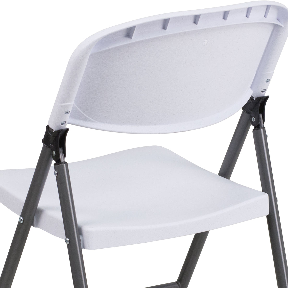 Flash Furniture HERCULES Series Plastic Folding Chair White Box of 6