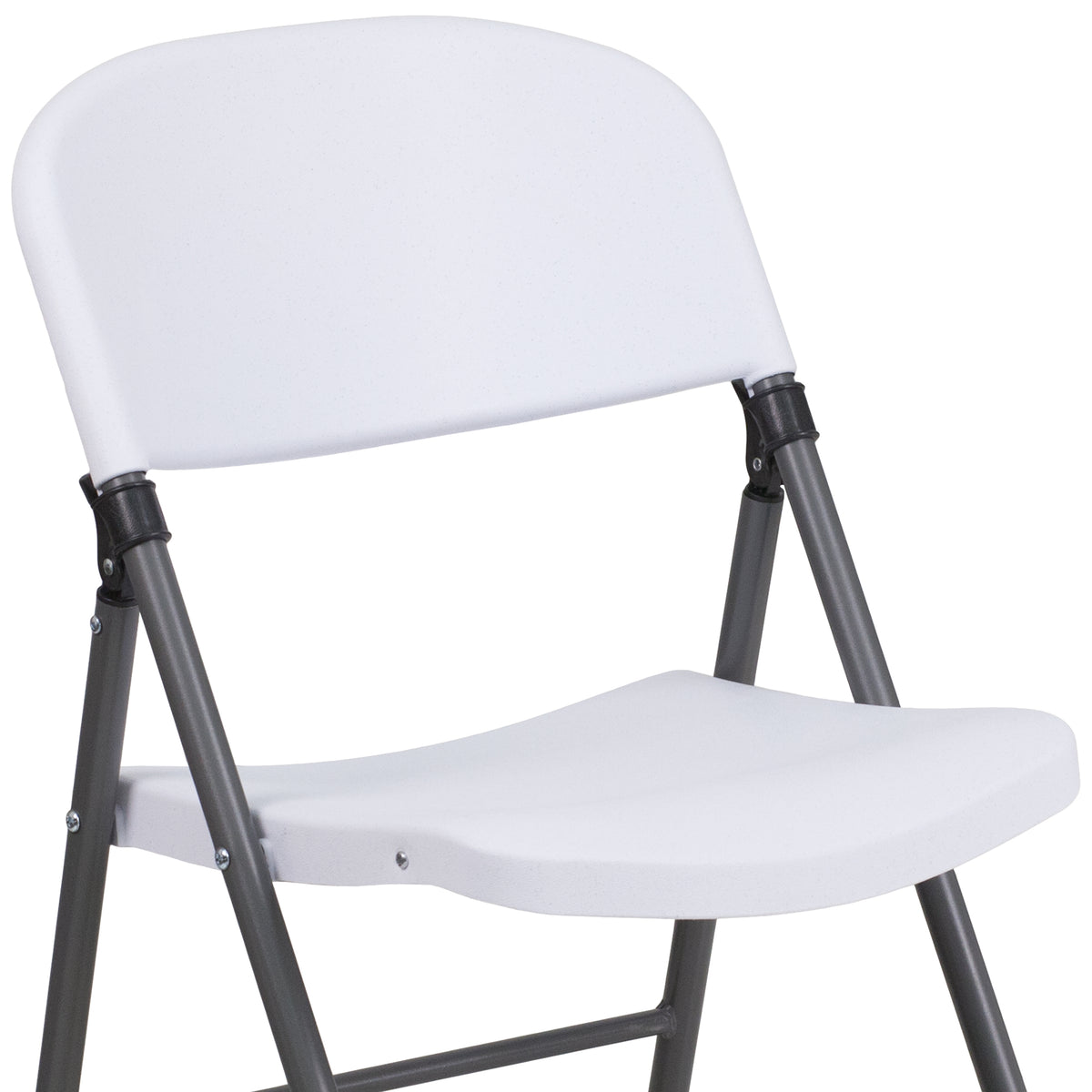 Flash Furniture HERCULES Series Plastic Folding Chair White Box of 6