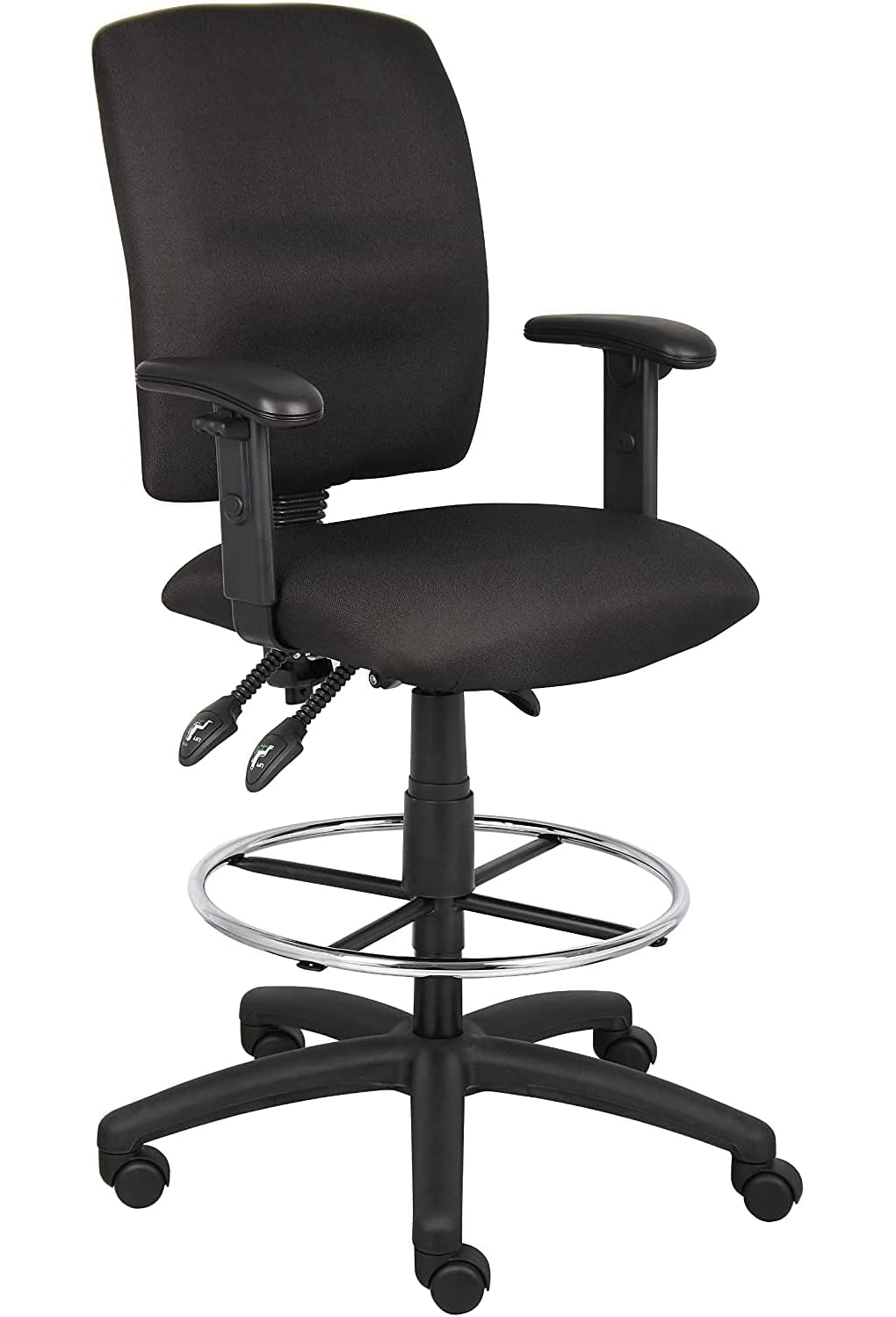 Nicer Interior Multi-Function Fabric Drafting Chair Black