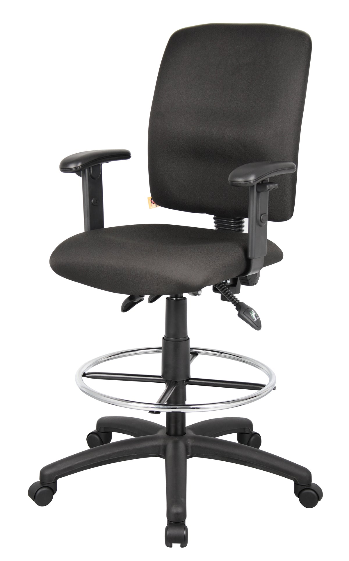 Nicer Interior Multi-Function Fabric Drafting Chair Black