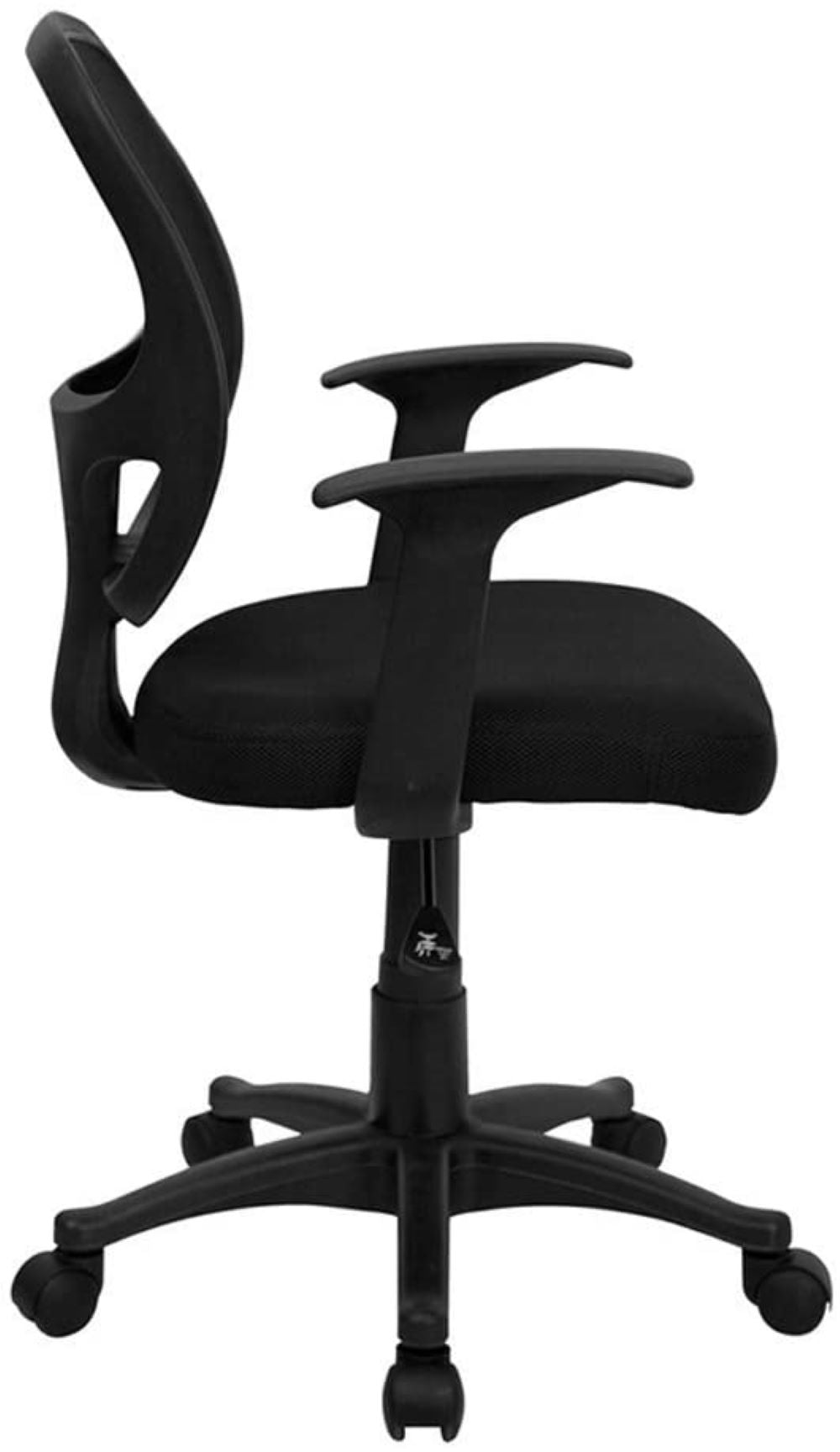 Nicer Furniture Mid-Back Black Mesh Chair