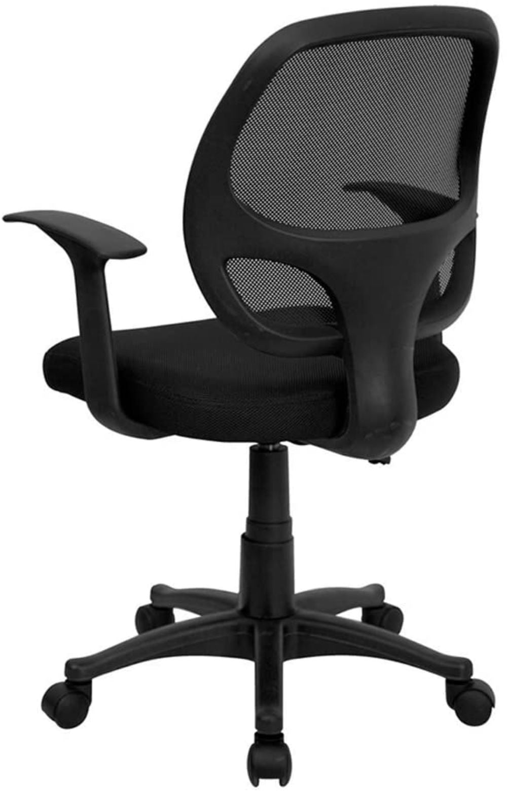 Nicer Furniture Mid-Back Black Mesh Chair