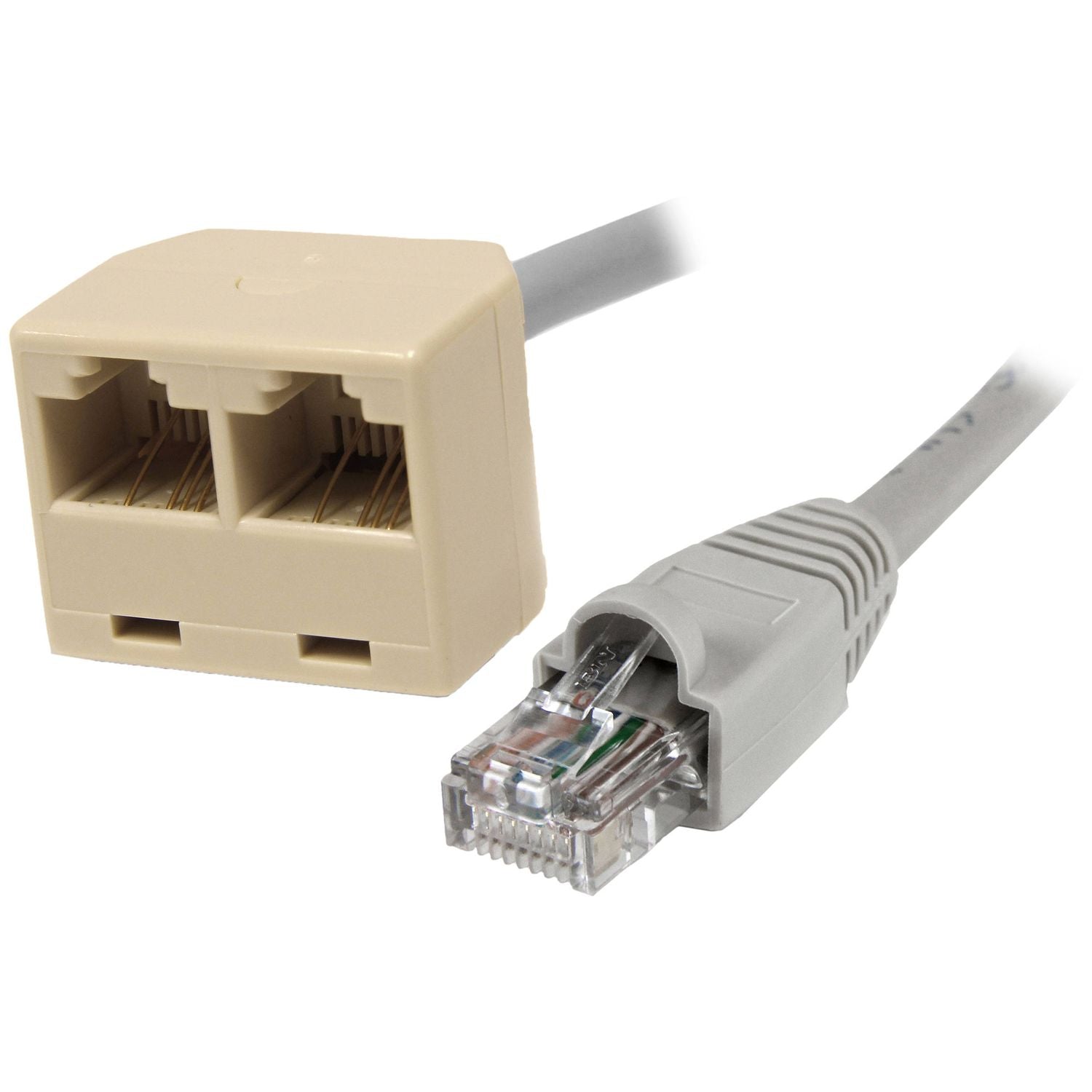 StarTech 2-1 RJ45 Splitter Cable Adapter F/M