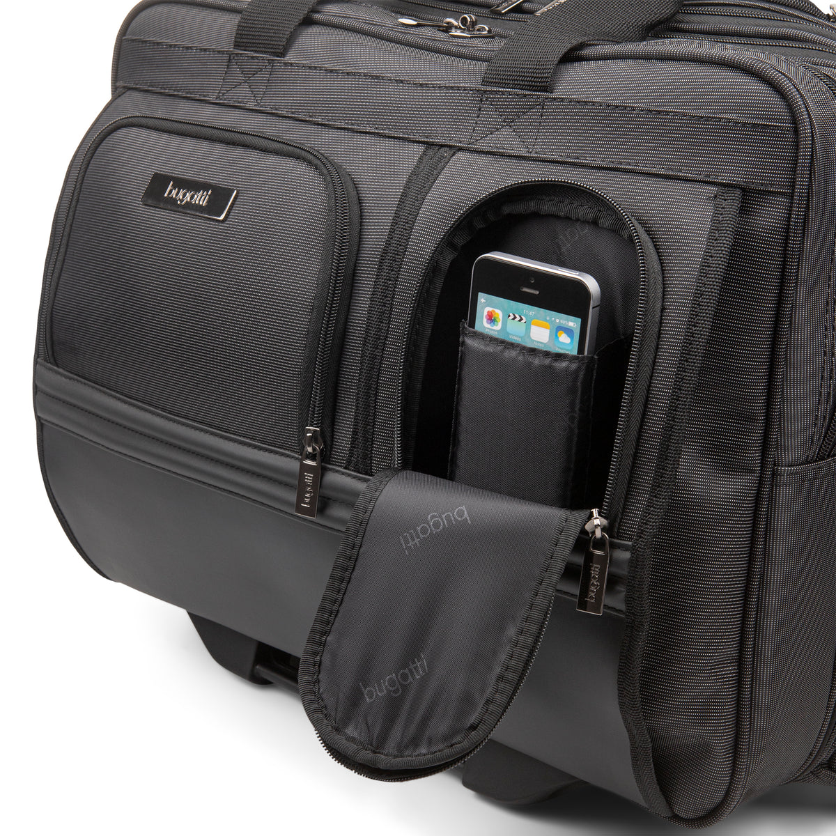 Bugatti 17.3" Business Case on Wheels Black