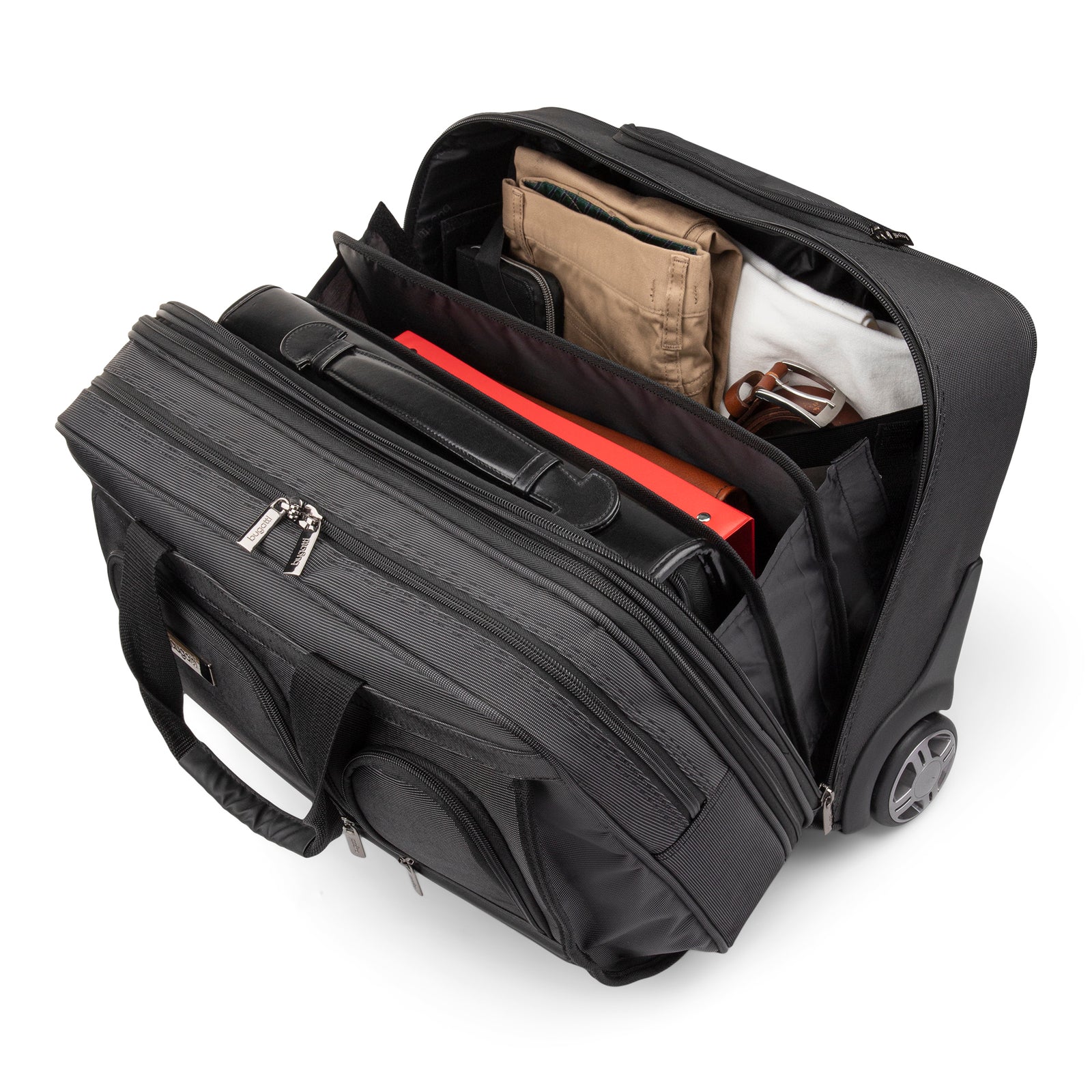 Bugatti 17.3" Business Case on Wheels Black