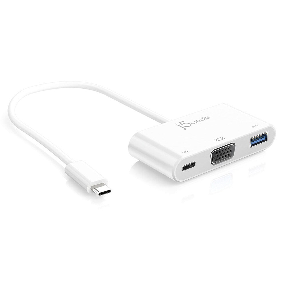 j5create JCA378 USB Type-C to VGA + USB 3.0 with Power Delivery