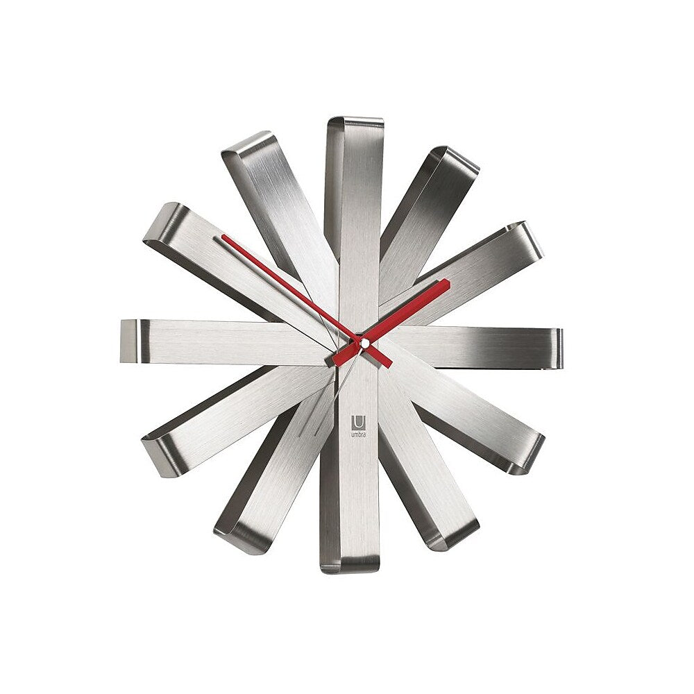 Umbra Ribbon Stainless Steel Clock