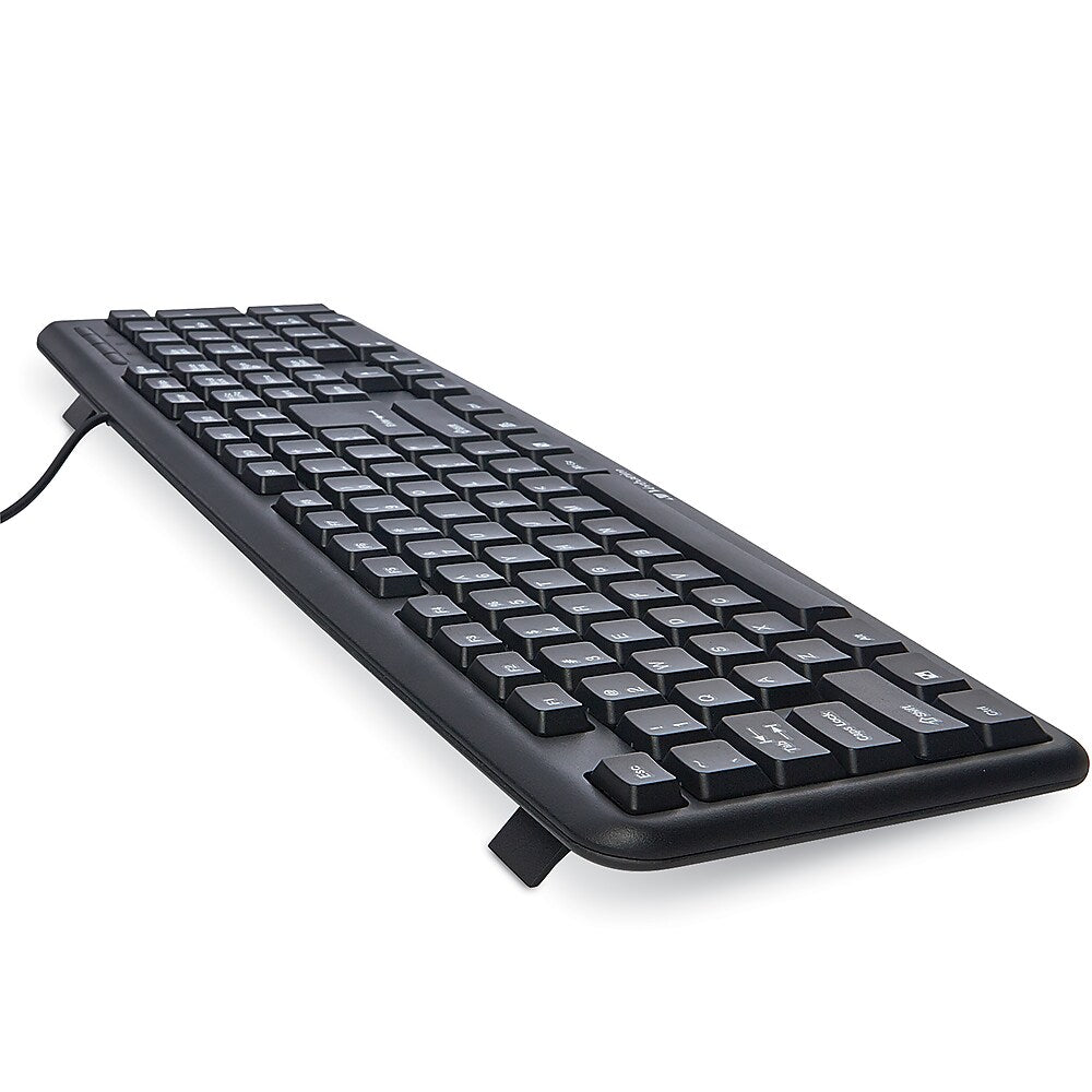 Verbatim Slimline Black Corded USB Keyboard and Mouse