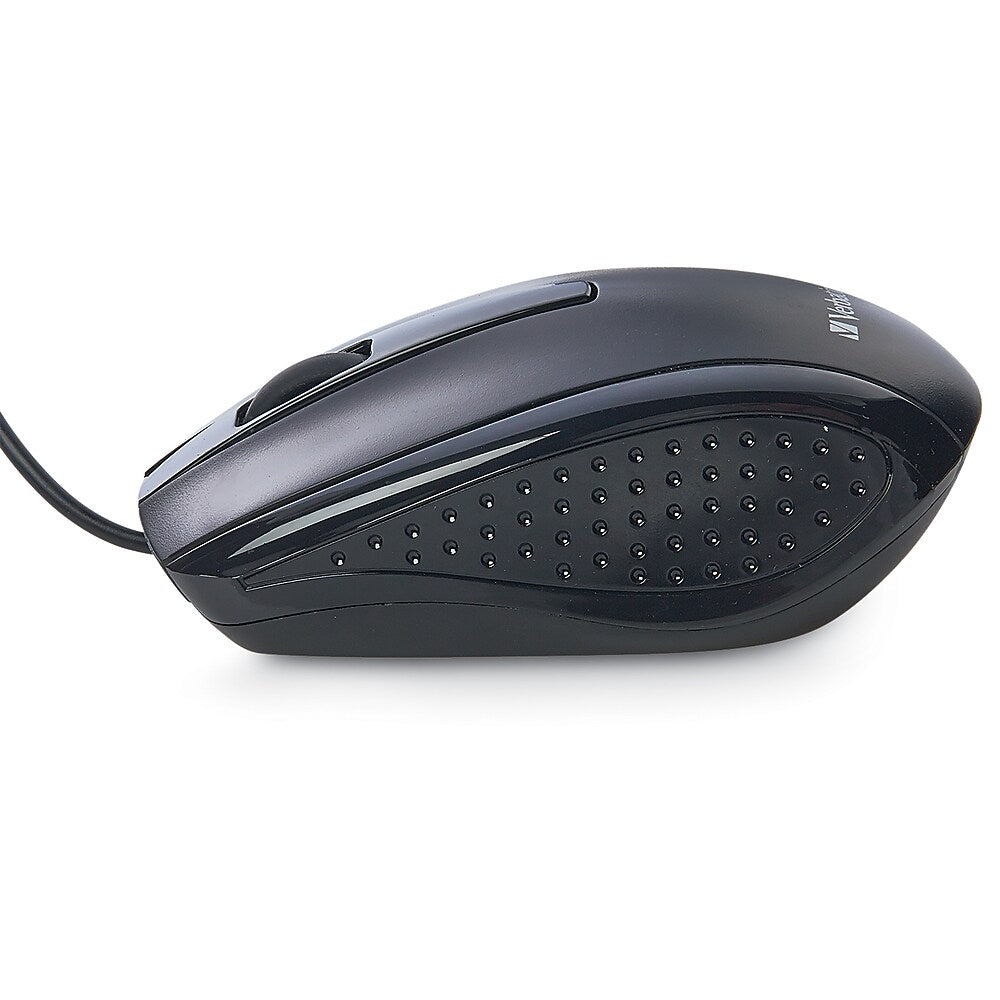 Verbatim Slimline Black Corded USB Keyboard and Mouse