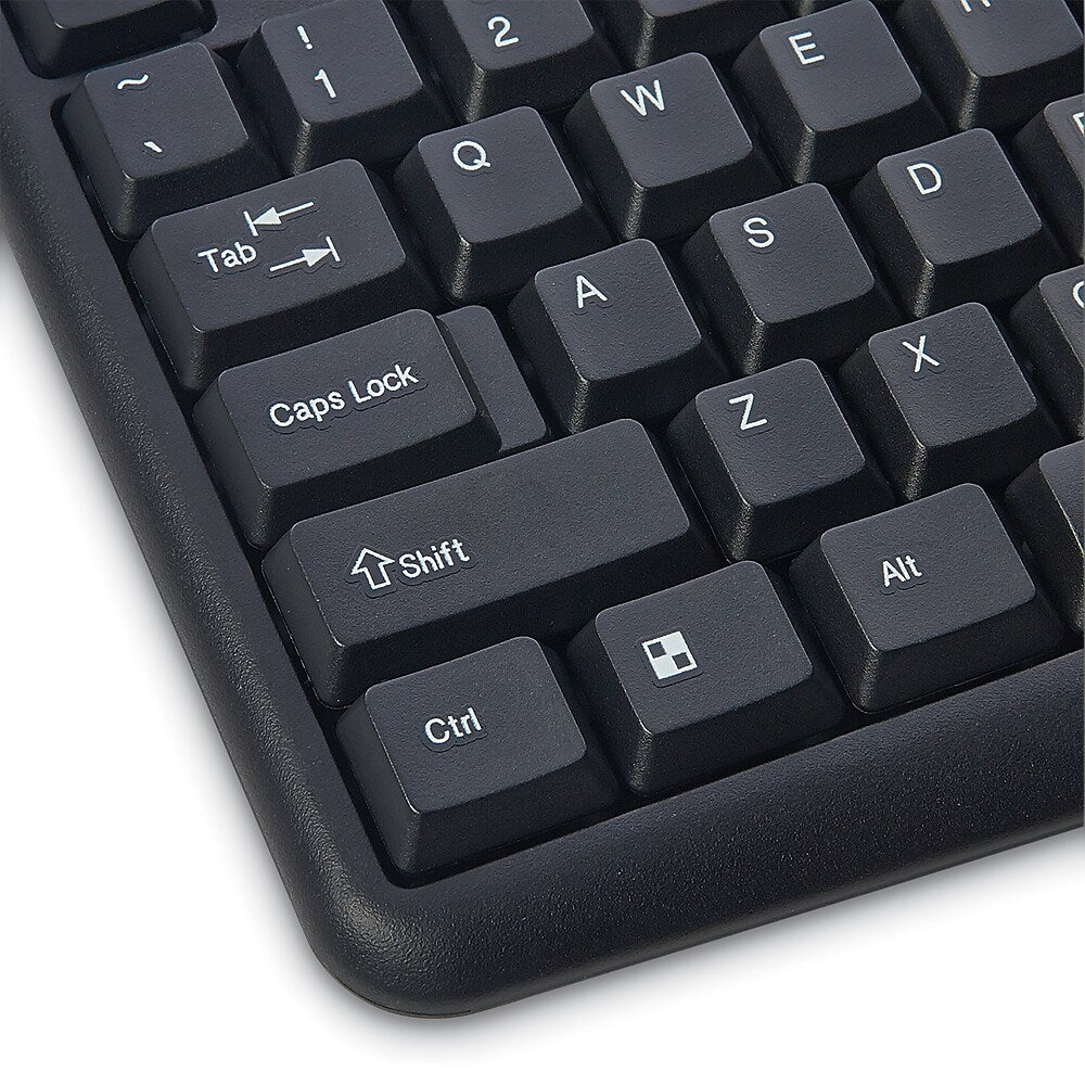 Verbatim Slimline Black Corded USB Keyboard and Mouse