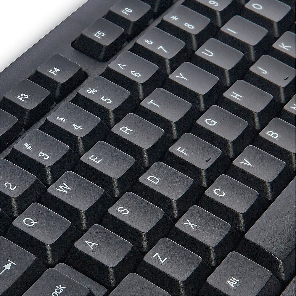 Verbatim Slimline Black Corded USB Keyboard and Mouse