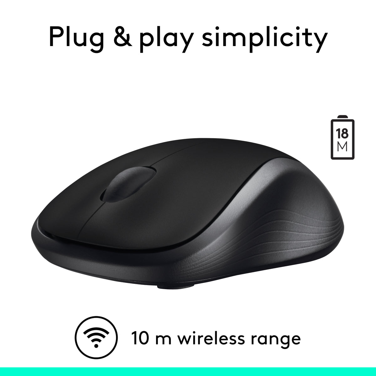 Logitech M310 Wireless Mouse Black