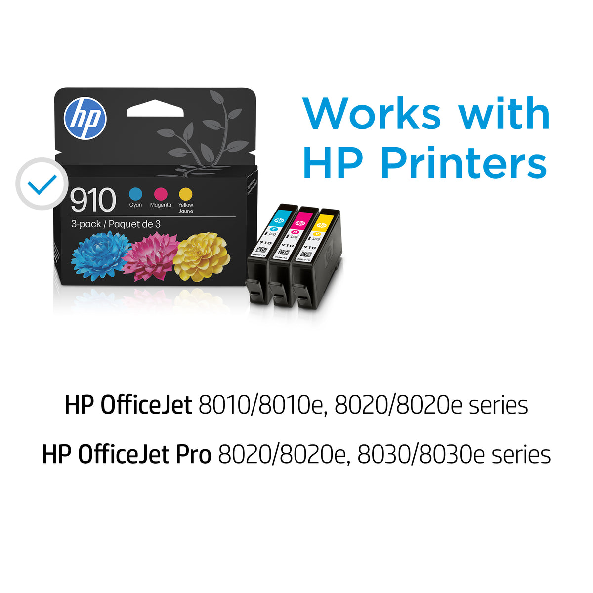 HP 910 CMY Original Ink Combo