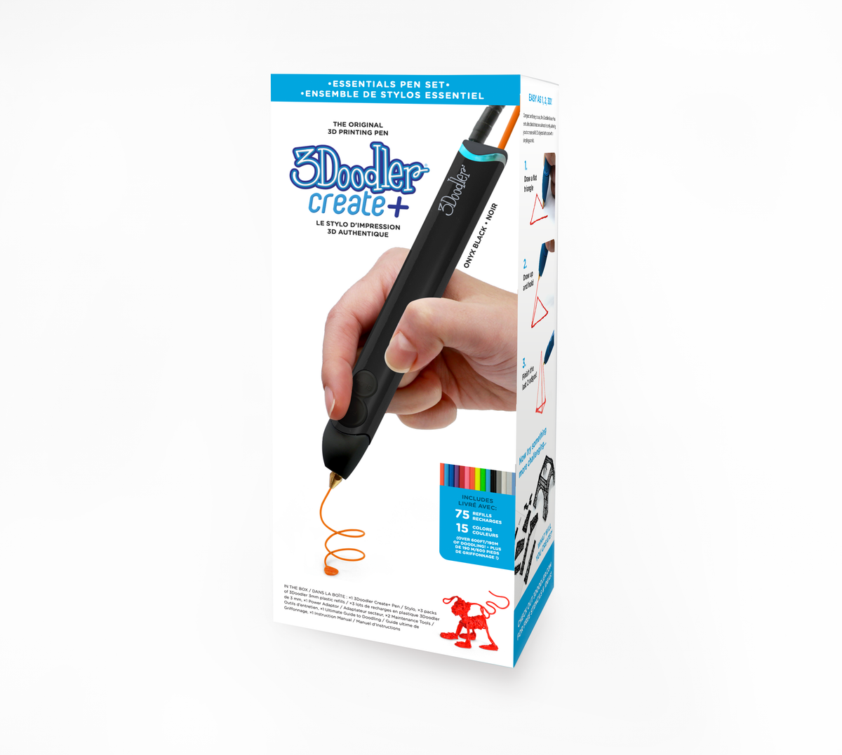 3Doodler Create Plus 3D Printing Pen Set Black