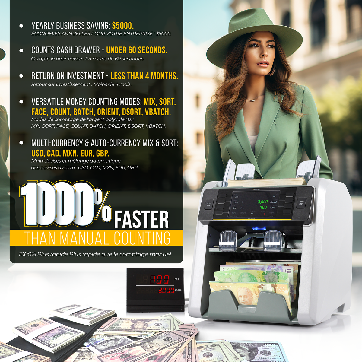 Kolibri Signature V2 Currency Counter