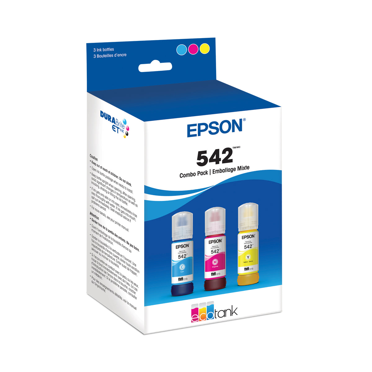 Epson T542 EcoTank Combo Pack Cyan/Magenta/Yellow