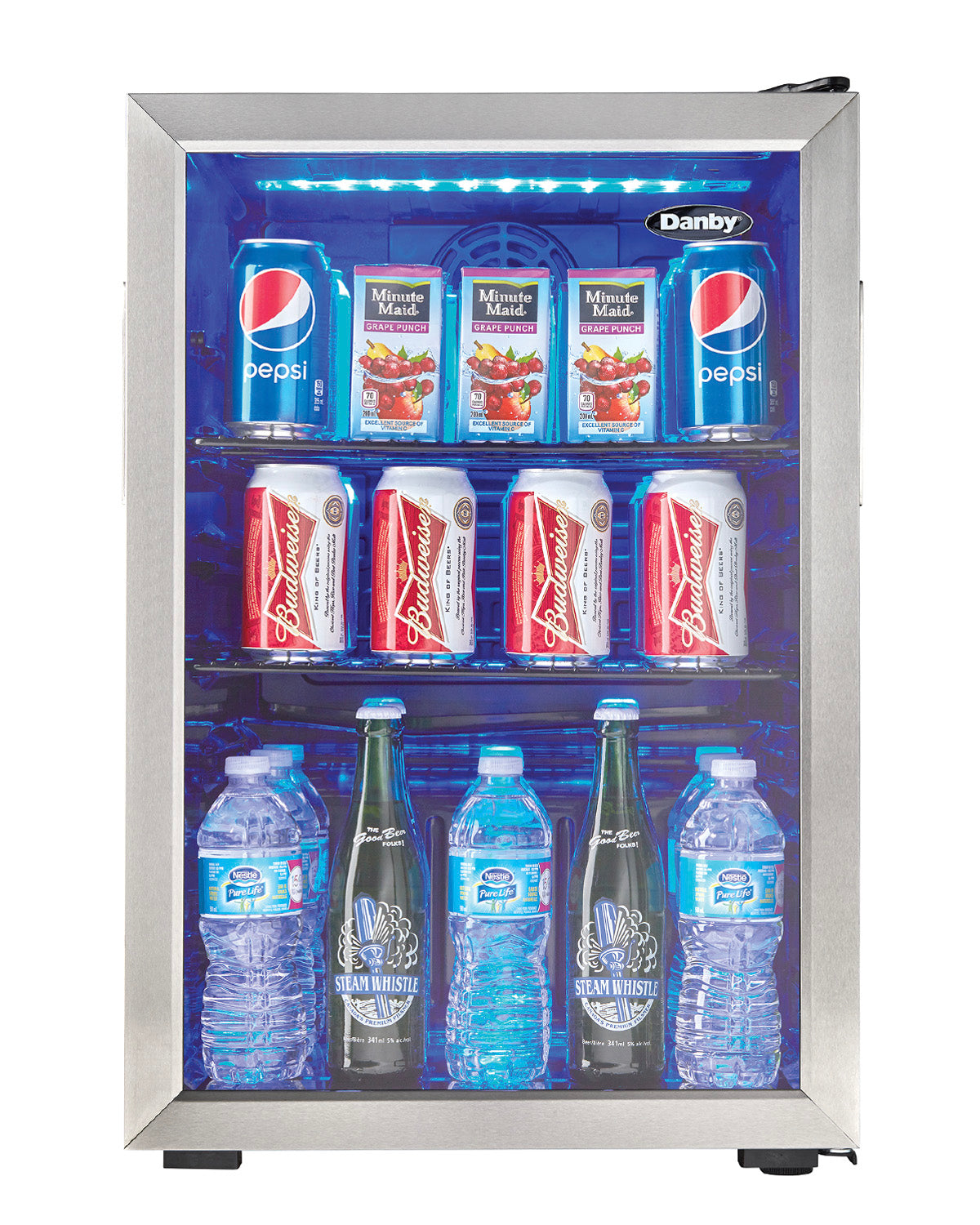 Danby 2.6 cu ft Free Standing Beverage Center Stainless Steel