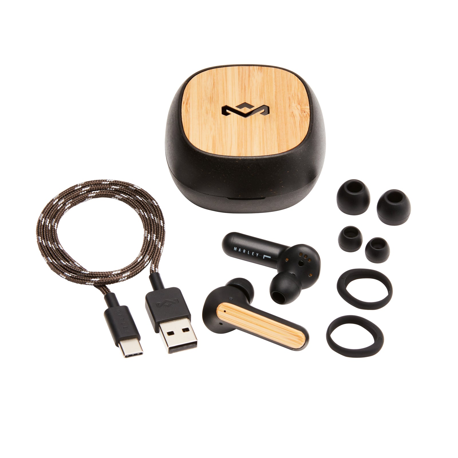 House of Marley Redemption ANC Wireless Earbuds Signature Black