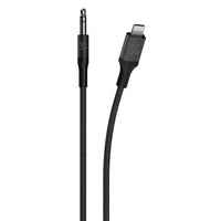 Scosche 3.5mm AUX to Lightning Braided Audio Cable 4 ft Space Grey