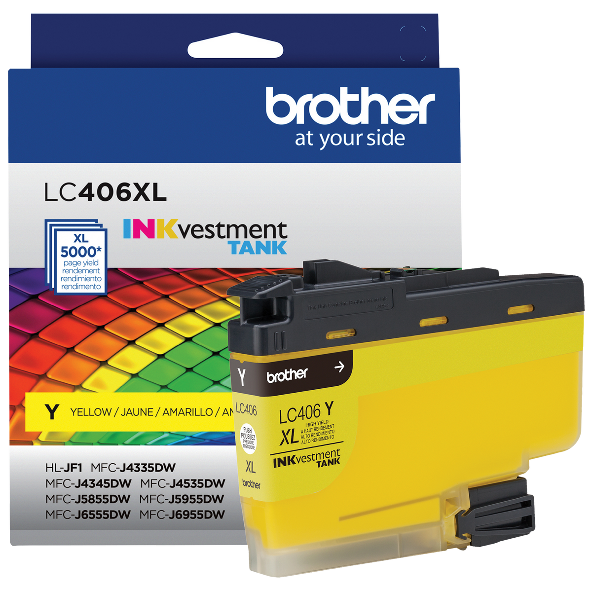 Brother Genuine LC406XLYS High Yield Yellow Ink Cartridge