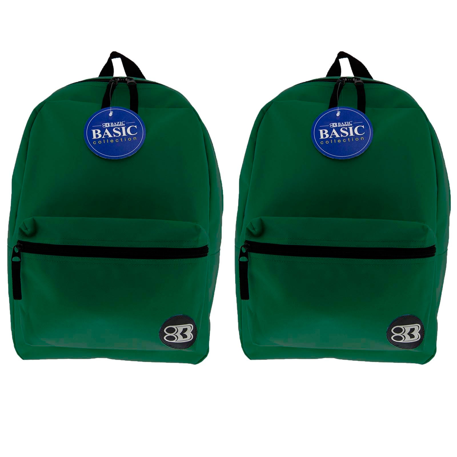 BAZIC Products Basic 16" Backpack Green