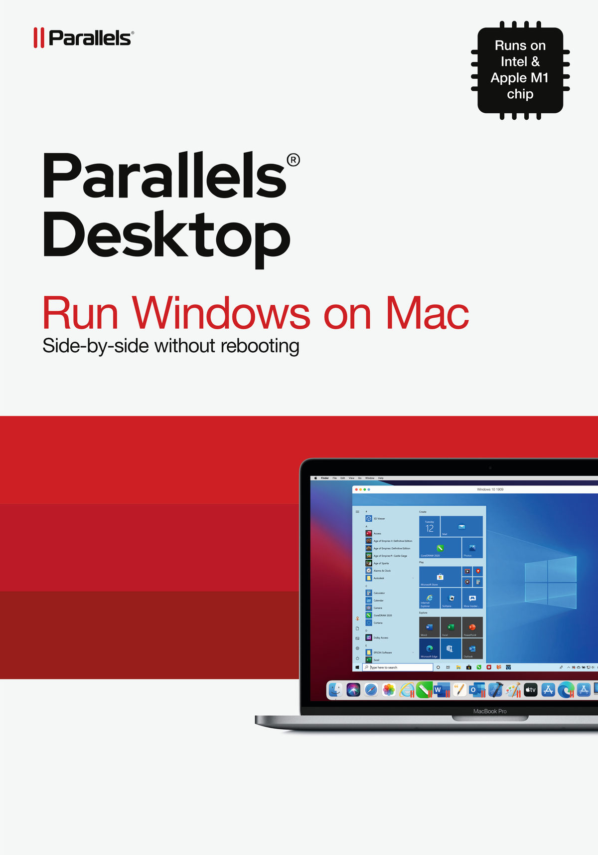 Parallels Desktop Run Windows on Mac 1 Year Subscription