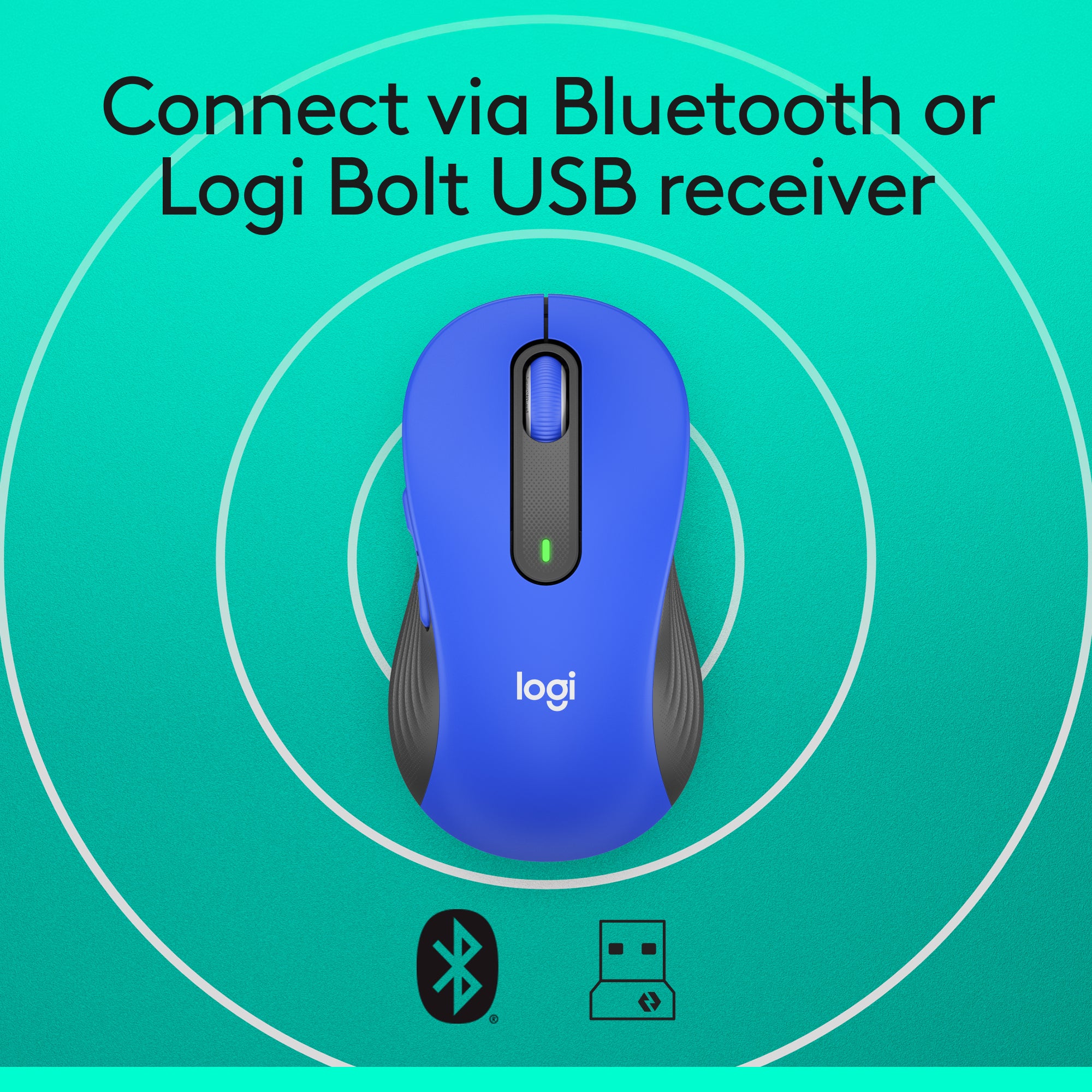 Logitech Signature M650 L Wireless Mouse Blue