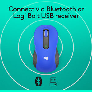 Logitech Signature M650 L Wireless Mouse Blue