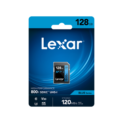 Lexar 800x Blue Series 128GB SDXC Memory Card