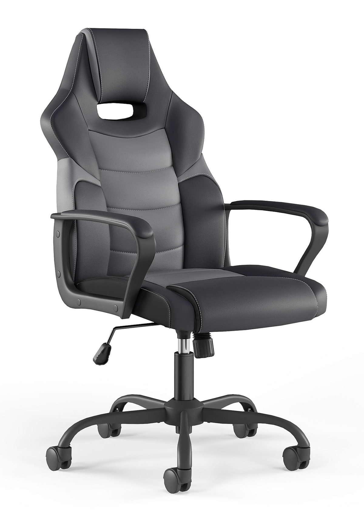 Emerge Vector Luxura Faux Leather Gaming Chair Black/Grey