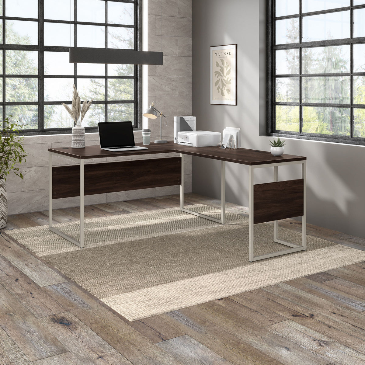 Bush Business Furniture 60" Desk Black Walnut