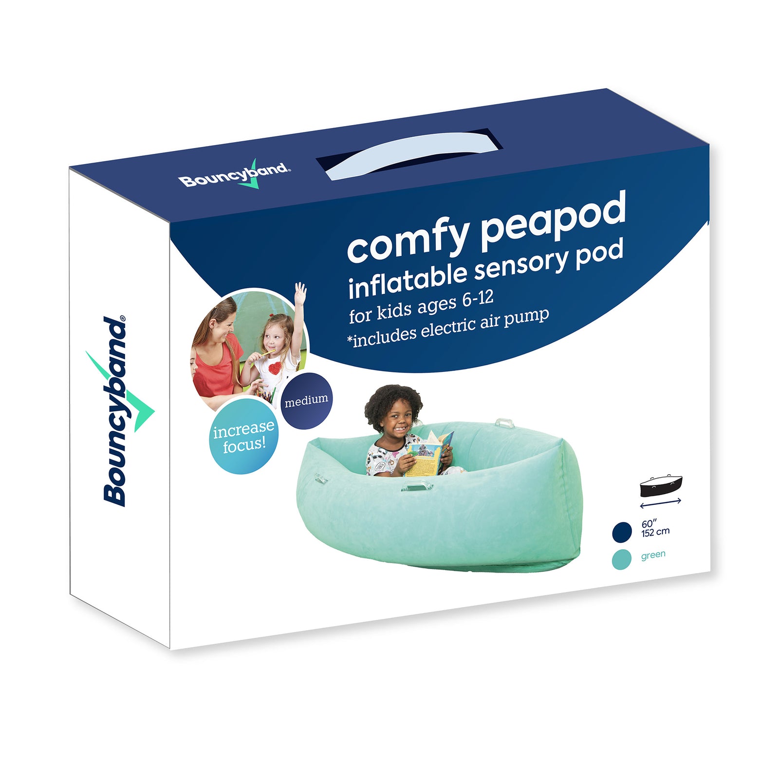 Bouncyband Comfy Hugging Peapod Sensory Pod 60"