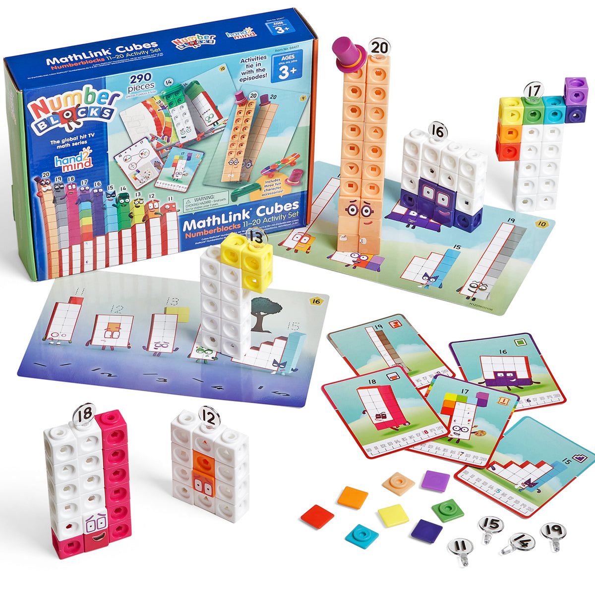 Hand2Mind Numberblocks MathLink Cubes Activity Set Multicolor