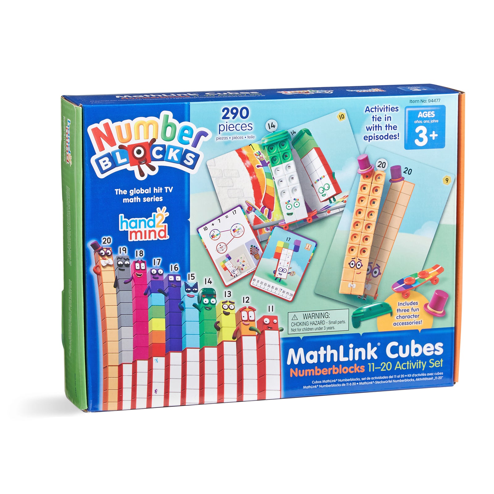 Hand2Mind Numberblocks MathLink Cubes Activity Set Multicolor