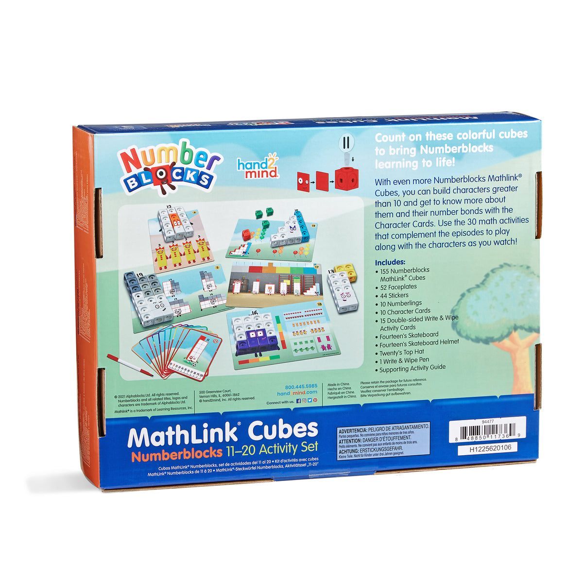 Hand2Mind Numberblocks MathLink Cubes Activity Set Multicolor