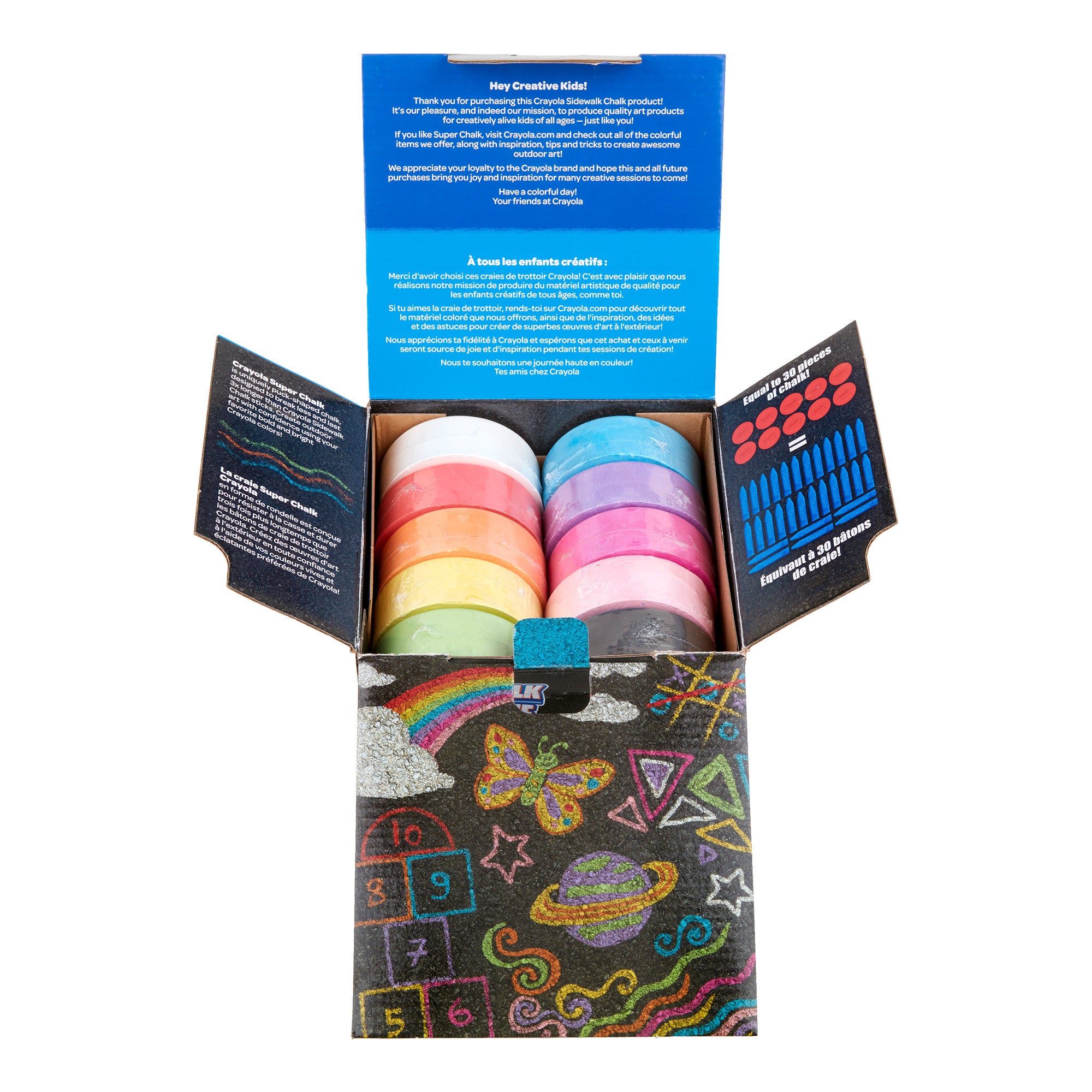 Crayola Super Chalk 10 Pack