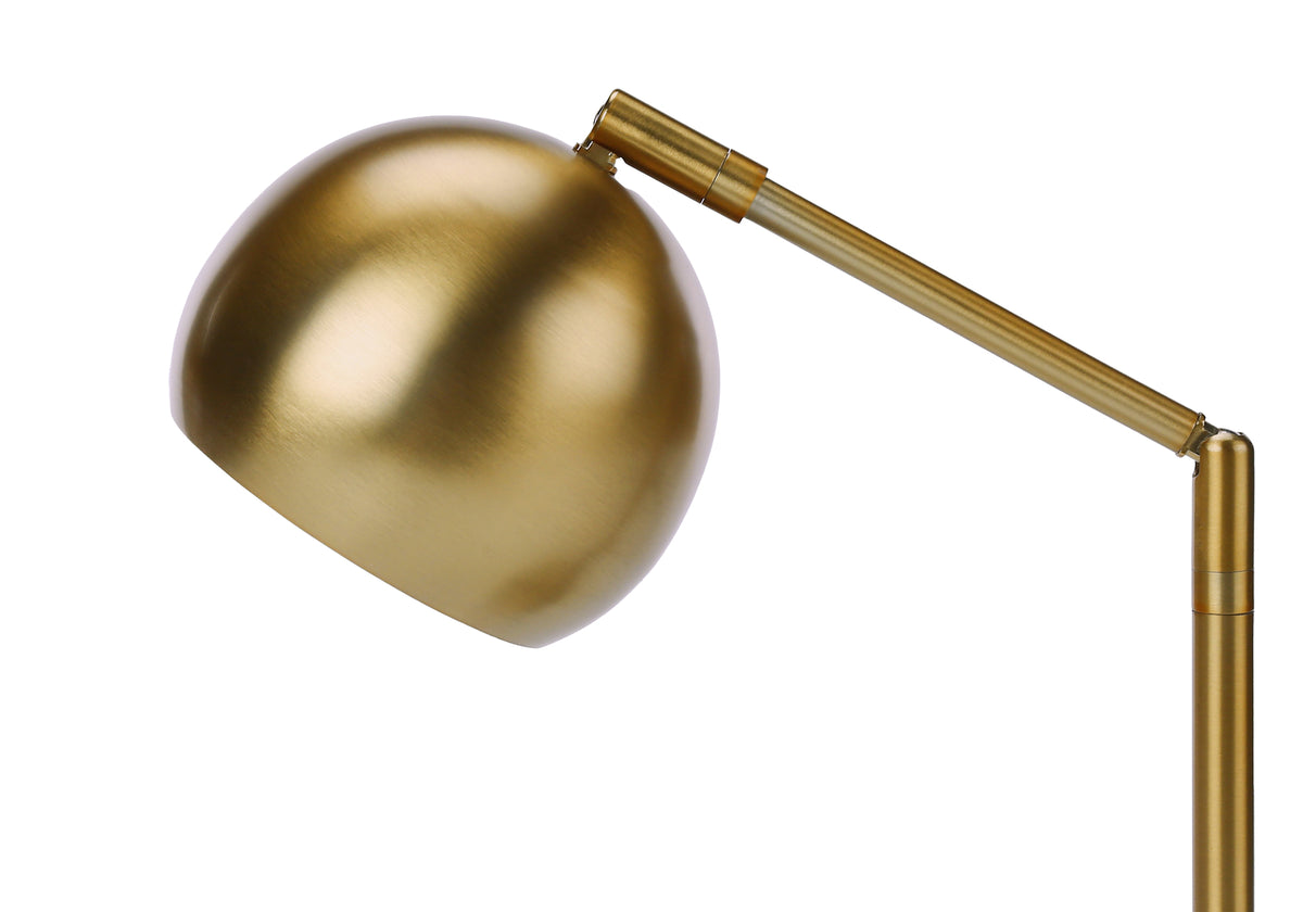 Monarch Specialties 19" H Contemporary Table Lamp Gold Metal