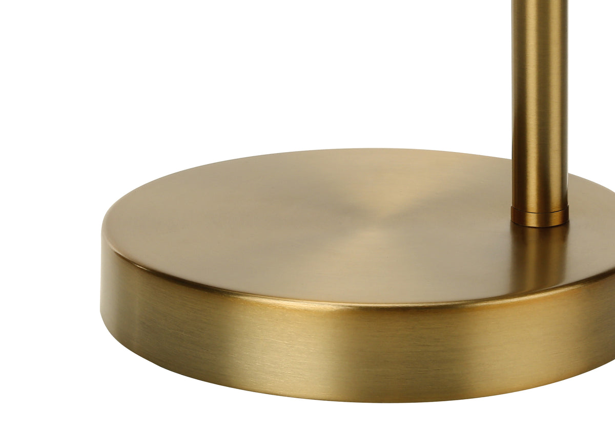 Monarch Specialties 19" H Contemporary Table Lamp Gold Metal