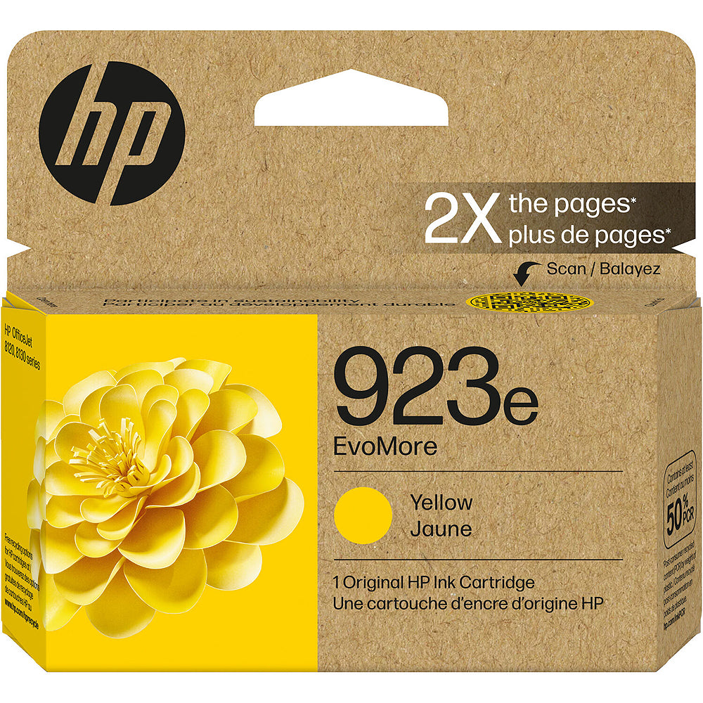 HP 923E EvoMore Ink Cartridge High Yield Yellow