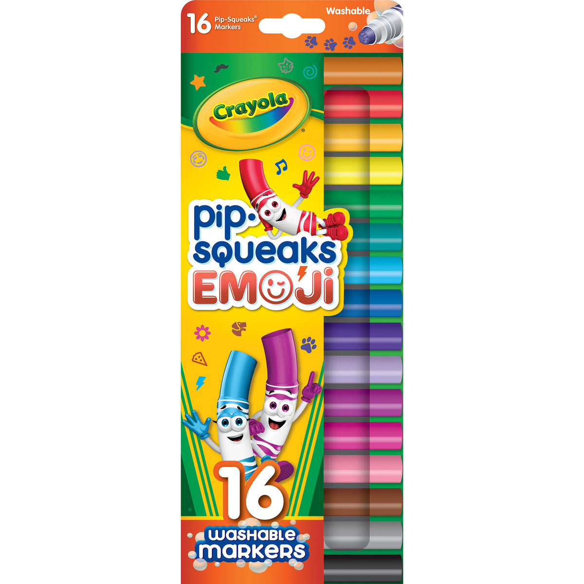 Crayola Pip Squeaks Stamper Markers 16/Box 3 Pack