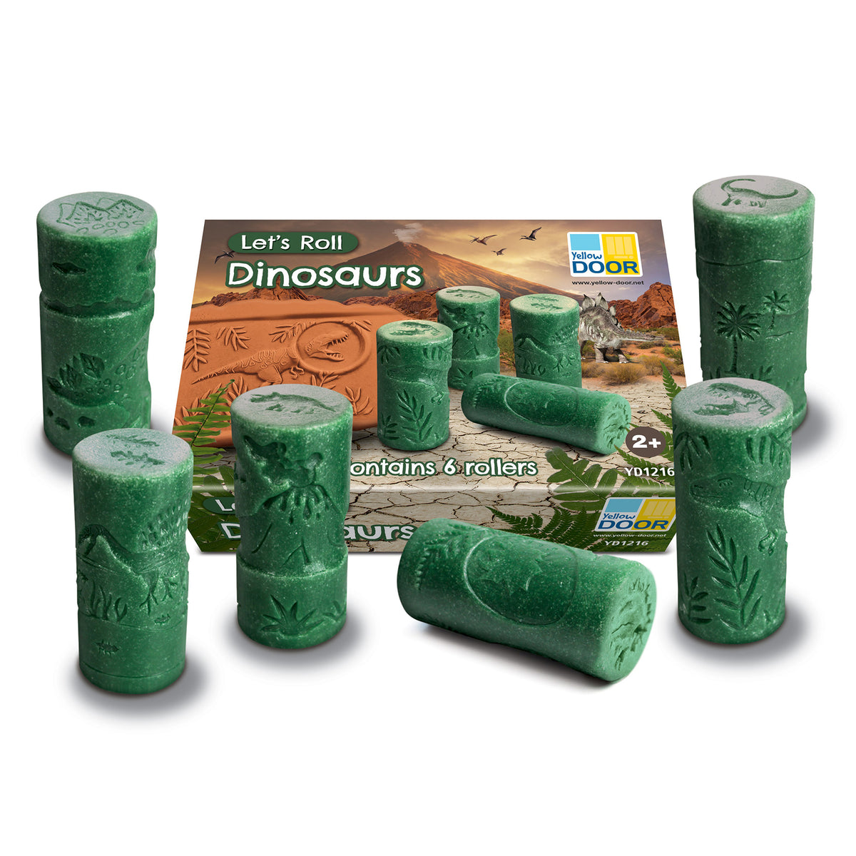 Yellow Door Let's Roll Dinosaurs 6 Piece Set