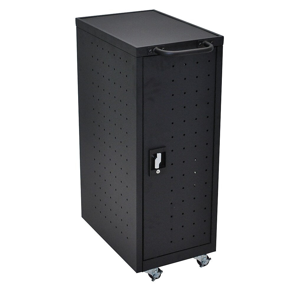 Luxor LLTP12-B 12-Laptop Chromebook Compact Charging Cart