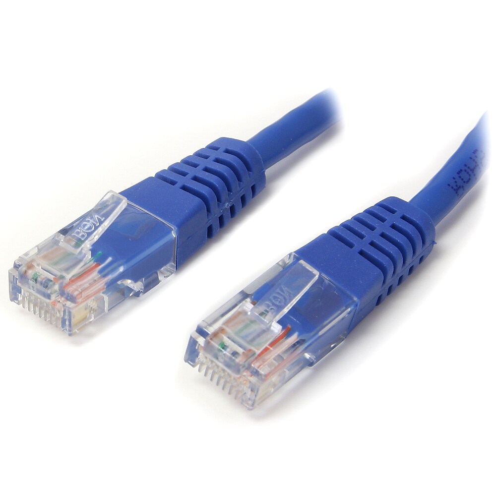 StarTech M45PATCH50BL Blue Molded Cat5e UTP Patch Cable 50'