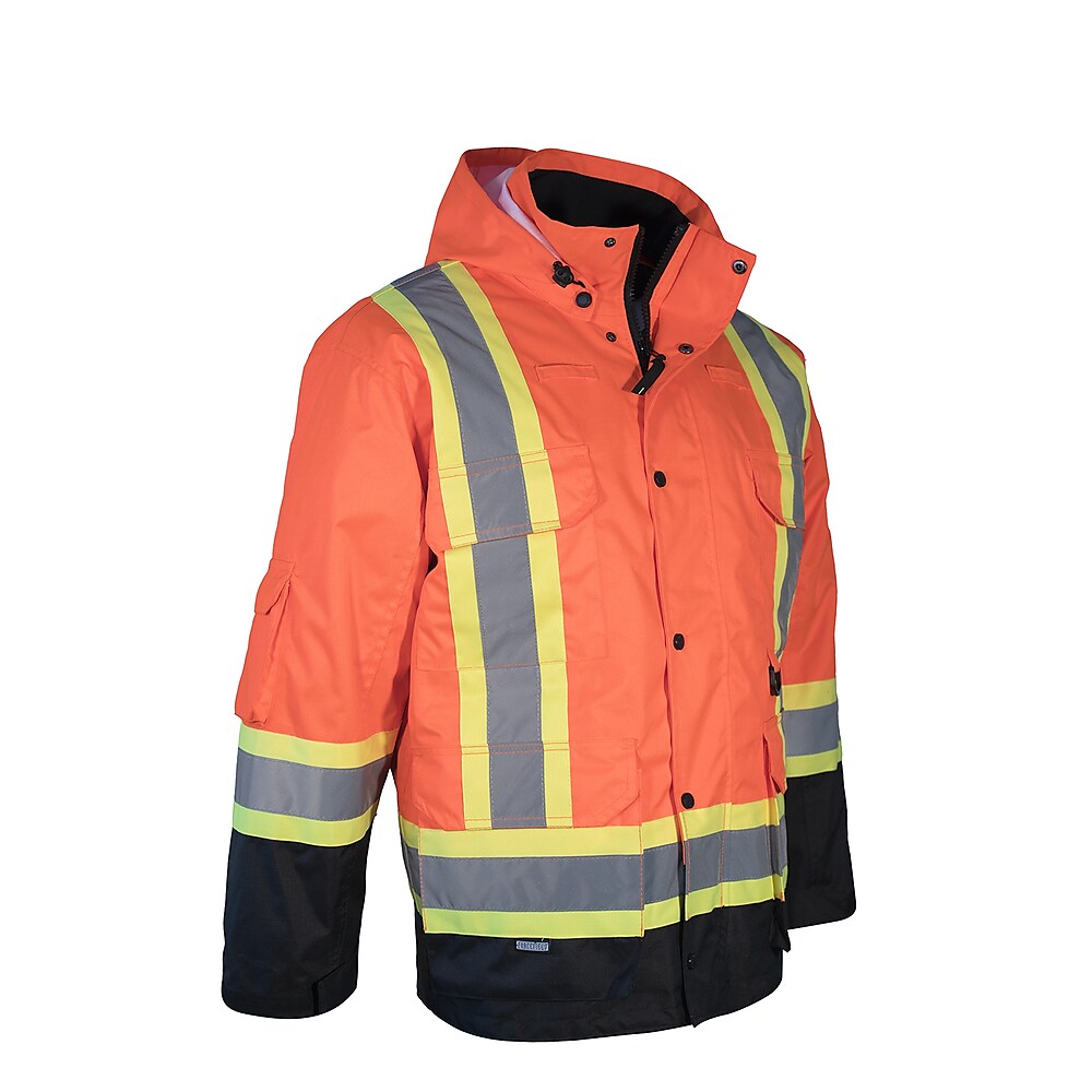 Forcefield Safety Parka Orange With Black Trim 4XL