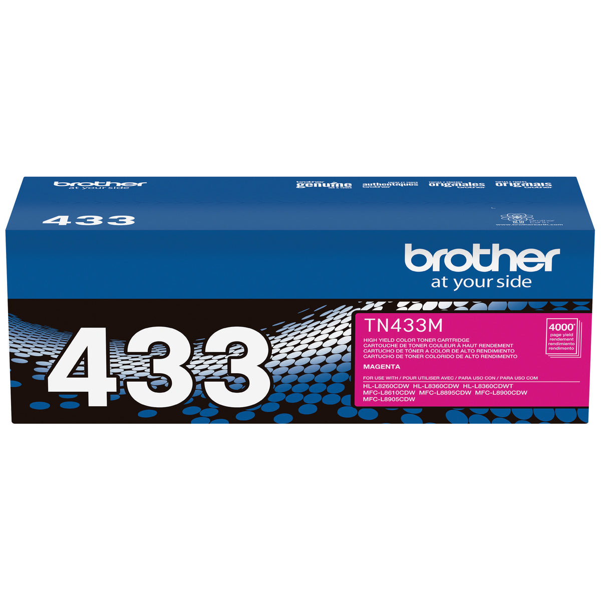 Brother TN433 High Yield Toner Cartridge Magenta