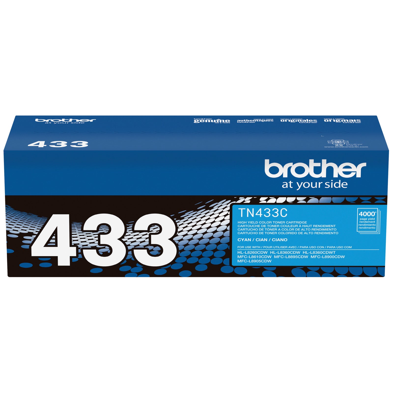 Brother TN433 High Yield Toner Cartridge Cyan