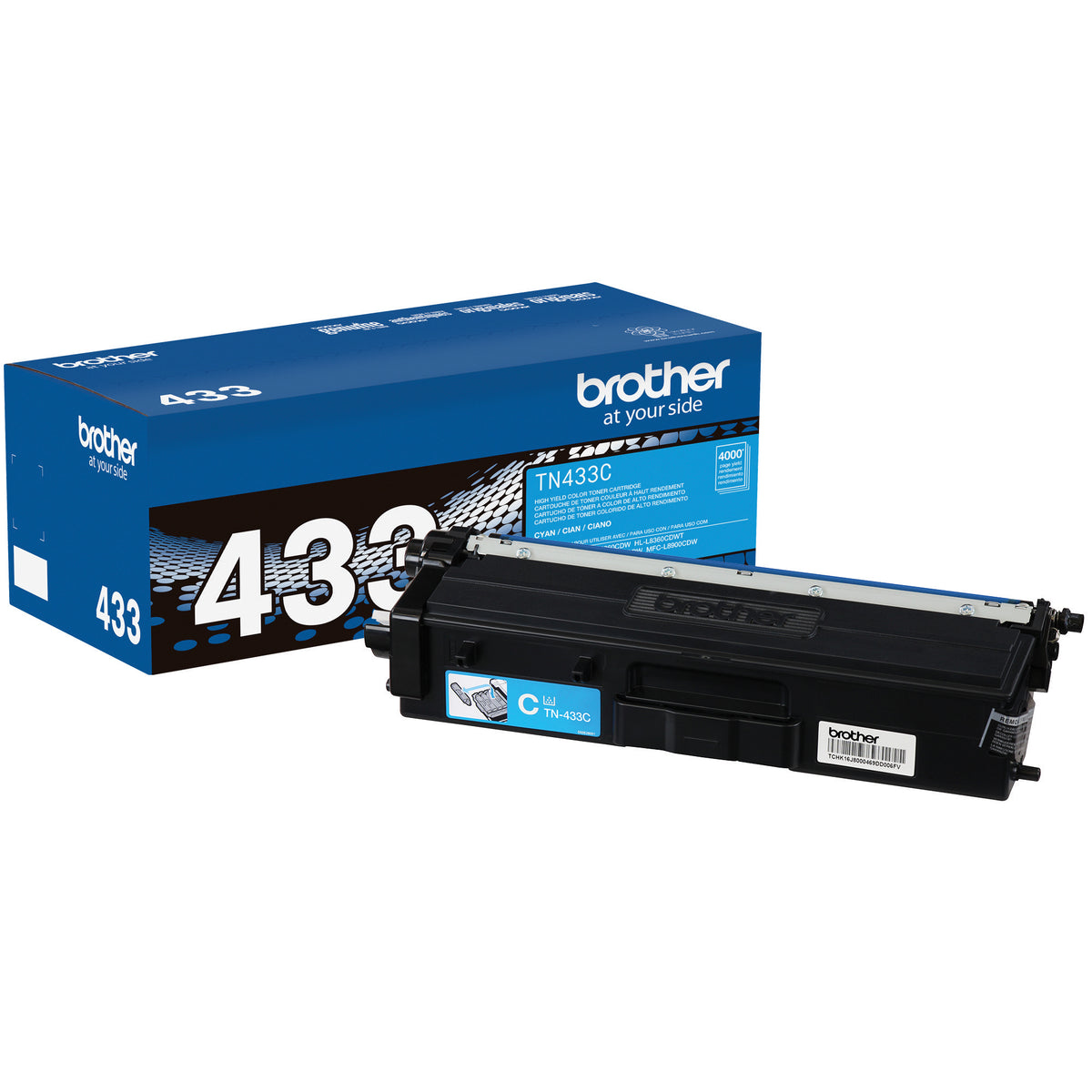 Brother TN433 High Yield Toner Cartridge Cyan