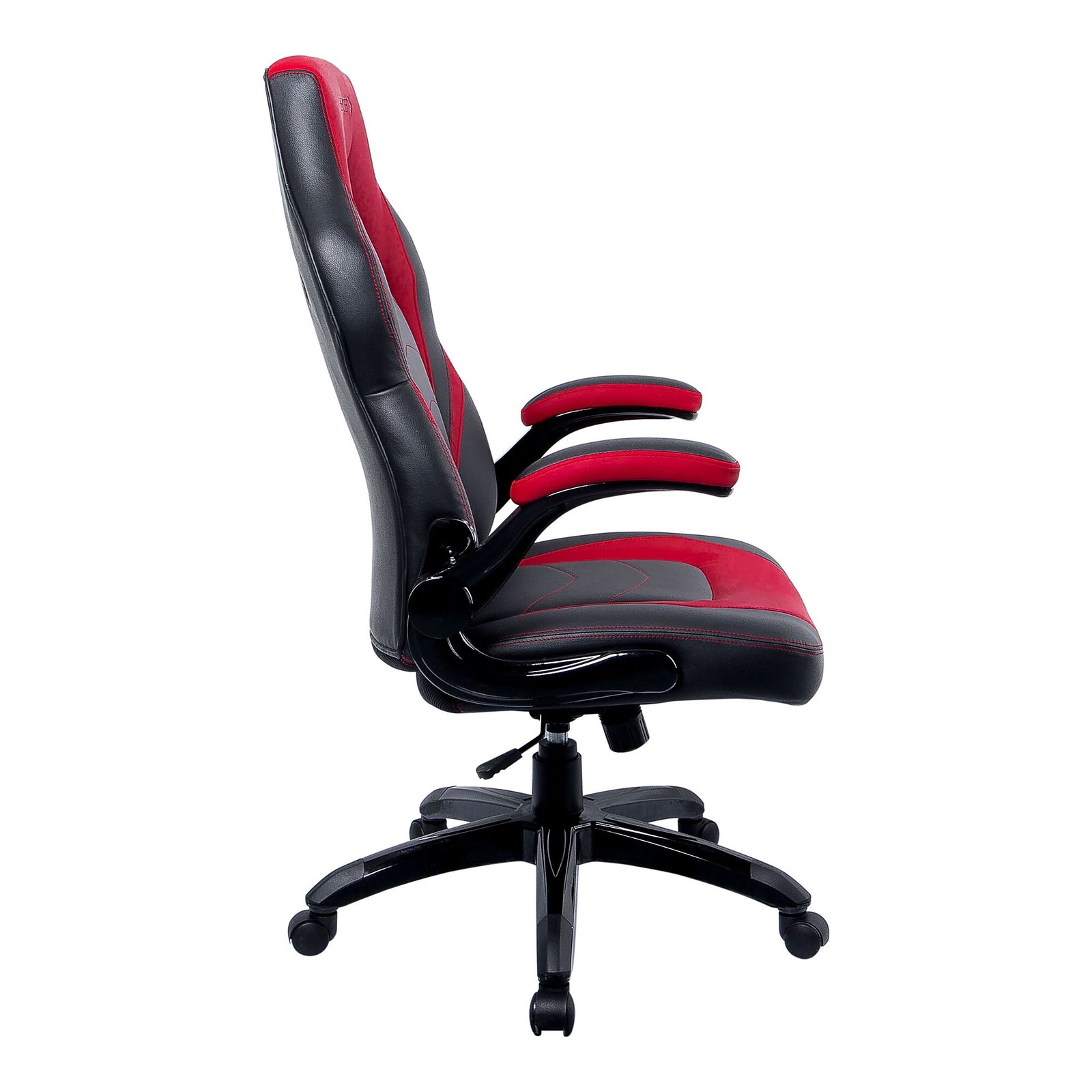 Emerge Vortex Bonded Leather Gaming Chair Black and Red