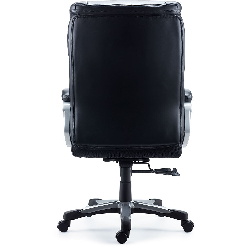 Denaly Bonded Leather Big and Tall Manager's Chair Black