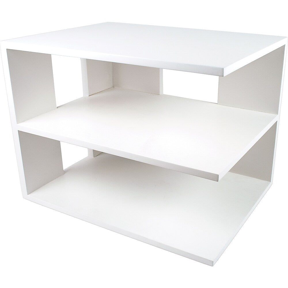 Victor Wood Corner Shelf Desk Organizer Pure White